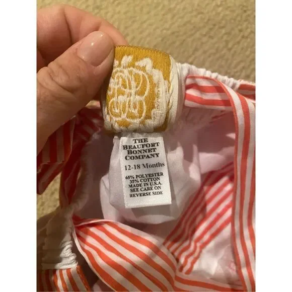 TBBC Beaufort Bonnet Sayre Sunsuit 12-18m Custom Cutest Pumpkin in the Patch - Picture 5 of 6